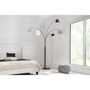 Stojací lampa Osvetleni-Stejskal | Stojací lampy černá šedá bílá 210cm