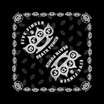 Šátek Five Finger Death Punch bavlněný šátek 55x55 cm, Knuckles Black