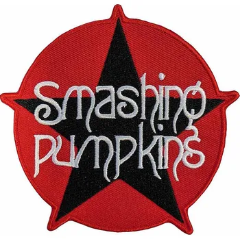 Nášivka Smashing Pumpkins tkaná nažehlovačka PES 120 mm, Star Logo
