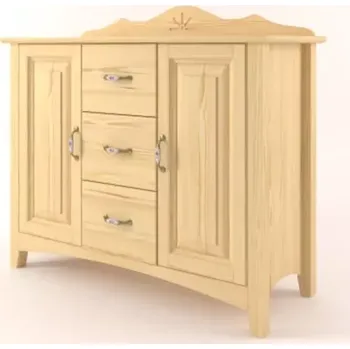 Komoda Interier-Stejskal | Komoda Castello masiv borovice S21 - Castello dekory Bílá patina