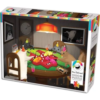 Puzzle COBBLE HILL Puzzle Kočky při hře 1000 dílků