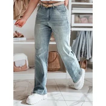 Dámské džíny Dámské džíny wide leg LOSSLEG Dstreet UY2672 Barva: Modrá - světle, Velikost: XL/42