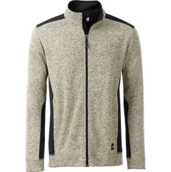 pracovní bunda DAIBER JN 862 / Pánská pracovní bunda z pleteného fleecu - stone melange L