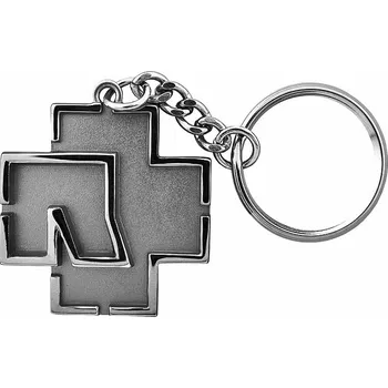 Rammstein 3D kovová klíčenka 38 x 38 mm, Logo