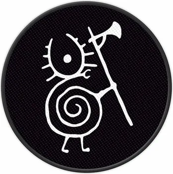 Nášivka Heilung tkaná nášivka PES 90 mm, Warrior Snail