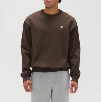 Pánská mikina Pánská mikina New Balance MADE in USA MT43541RHE – hnědý