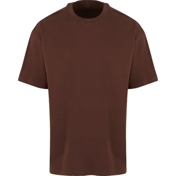 Pánské tričko NEW MORNING STUDIOS NM 003 / Unisex oversize tričko z těžké bavlny - chocolate brown XL