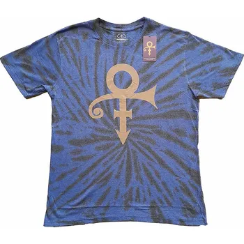 Pánská móda Prince tričko, Gold Symbol Wash Collection Purple, pánské XL