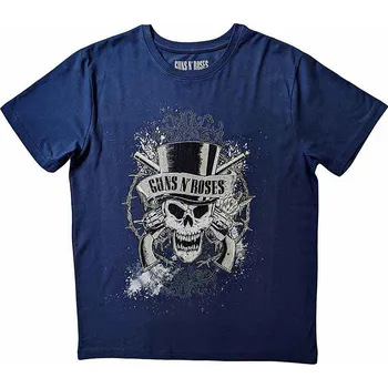 Pánská móda Guns N Roses tričko, Faded Skull Blue, pánské L