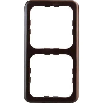 Krycí rámeček Inprojal - hnědý Varianta: Dvojitý rámeček, Barva: Hnědá, Balení: s obalem