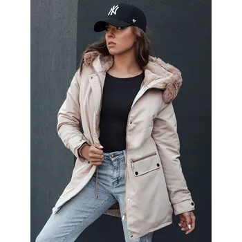 Dámská bunda SNOWFALL Dstreet TY4490 Barva: Béžová, Velikost: XXL