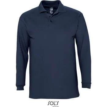 Pánská košile SOL´S WINTER II / Pánská polokošile s dlouhým rukávem - navy XL