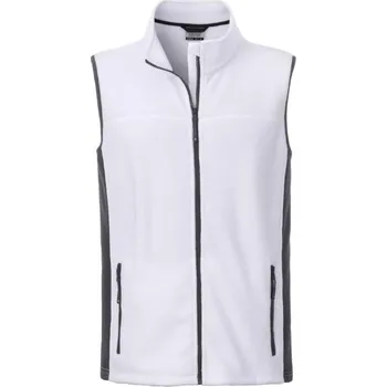 Pánská vesta DAIBER JN 856 / Pánská pracovní fleecová vesta - white/carbon XXL
