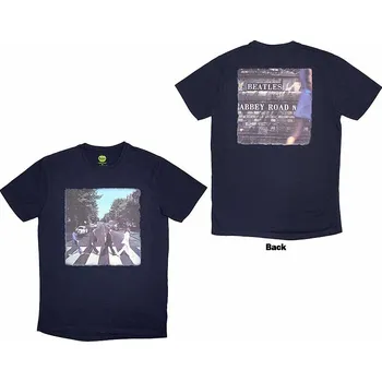 Pánská móda The Beatles tričko, Vintage Abbey Road BP Navy Blue, pánské XL