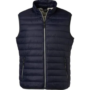 Pánská móda DAIBER JN 1138 / Pánská péřová vesta - navy/silver L