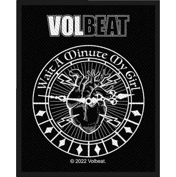 Nášivka Volbeat tkaná nášivka PES 100x75 mm, Wait A Minute My Girl