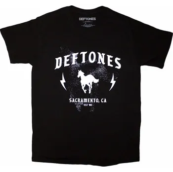 Pánská móda Deftones tričko, Electric Pony Black, pánské S