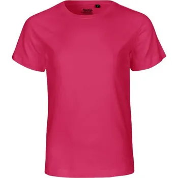 Dívčí tričko NEUTRAL O 30001 / Dětské tričko z bio bavlny - pink 140-146