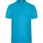 DAIBER JN 1802 / Pánské elastické tričko z bio bavlny - turquoise XXXL