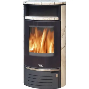 Krbová kamna ABX ATLANTIK 7 II krbová kamna 7,5kW, černá/pískovec