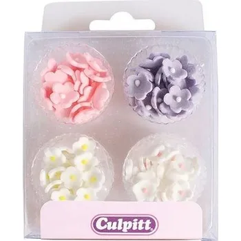Jedlá dekorace na dort Cukrová dekorace - Mini květiny - 100ks - Culpitt