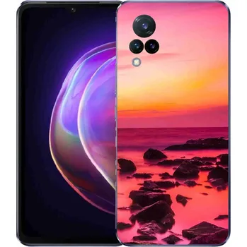 Pouzdro na mobilní telefon Gelový kryt mmCase na Vivo V21 4G/5G - moře a záře