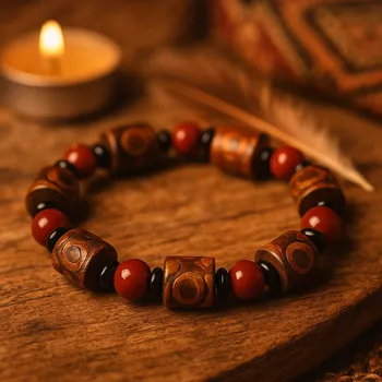 Náramek Náramek achát valounky 23-601