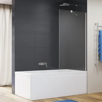 Vanová zástěna RONAL EASY Pevná vanová zástěna aluchrom čiré STR4P6BSM15007