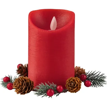 Svíčka LIVARNO home LED svíčka z přírodního vosku (červená)