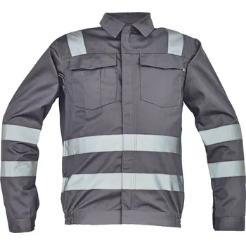 pracovní bunda CERVA CIUDADES GETACHE RFLX / Pracovní bunda s reflexními pruhy - šedá 60