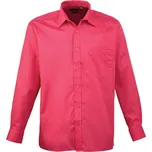 PREMIER PR 200 / Pánská popelínová košile s dlouhým rukávem - hot pink 38