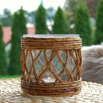 LUCERNA RATANOVÁ NATURAL, S 14x12 cm (Van der Leeden®)