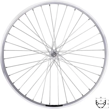 Zapletené kolo kolo přední FORCE PRIME 559x21,stř.,náb.F80428,36d