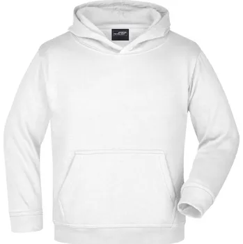 Chlapecká mikina DAIBER JN 47K / Dětská mikina s kapucí - white XL