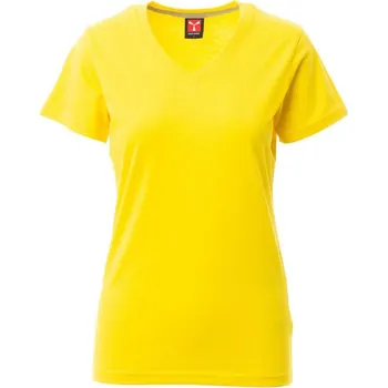 PAYPER V-NECK LADY 000951-0026 / Dámské tričko s krátkým rukávem, s výstřihem do V - žlutá L