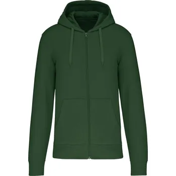 Dílna KARIBAN VINTAGE K4030 / Mikina s kapucí na zip - forest green XS