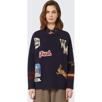 Dámský svetr Dámský svetr MaxMara PAVIDI 2525366262650 modrý Velikost: L