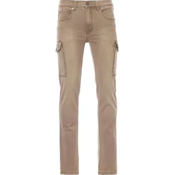 Pánské oblečení PAYPER HUMMER 000242-0076 / Strečové džínové kalhoty - khaki 56-58