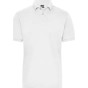 Pánské tričko DAIBER JN 1806 / Pánská elastická polokošile z bio bavlny - white 5XL