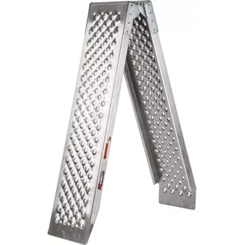 Nakládací rampa pro vozidlo Skládací hliníková nájezdová rampa QTECH délka 180 cm, šíře 21 cm, nosnost 275 kg (Nájezd pro motorku, doplňky pro motokros)