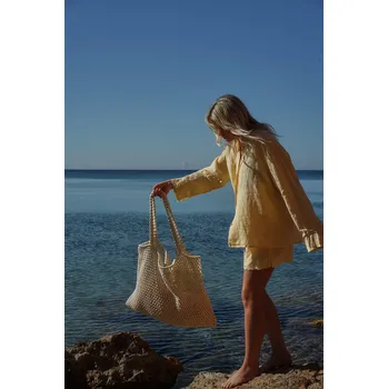 Plážová taška Taška STUDIO NOOS Macrame Natural