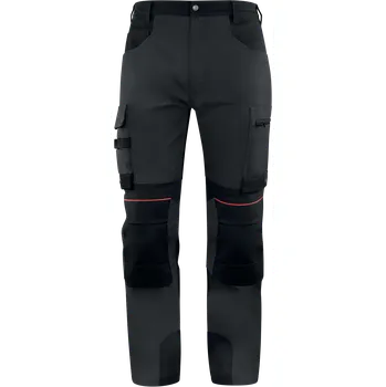 Pracovní oblečení DELTA MACH5 M5PA3STR / Pánské strečové odolné pracovní kalhoty - šedá/černá L
