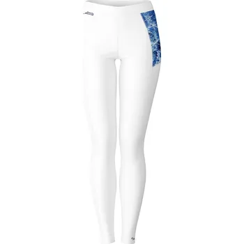 Dámské termo spodky Dámské funkční spodky dlouhé SNOWFLAKES bílá Bamboo Thermo - Modrá / XL