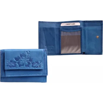 Peněženka Dámská malá modrá peněženka 7116-A BLUE, HJP
