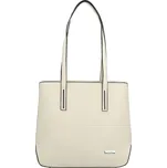 Moderní dámská kabelka na rameno Delami Glimmer, světle krémová