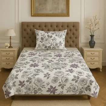 Povlečení Bavlněné povlečení, jednolůžko - Divoká růže