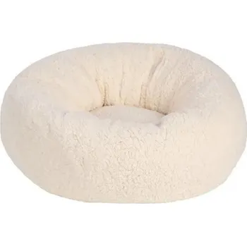 Pelíšek pro psa Pelech FLAMINGO Felpa kulatý bílý 45x23cm