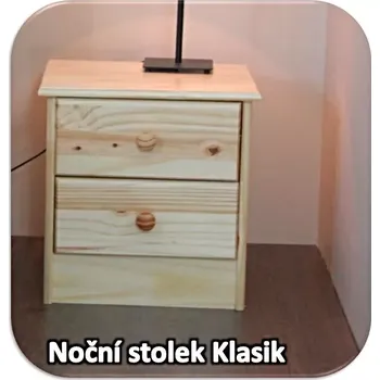 Noční stolek Interier-Stejskal | Noční stolek se šuplíky - Barva Dub