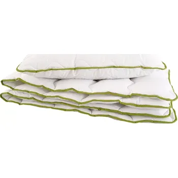 přikrývka Interier-Stejskal | DUO-SET Aloe Vera sada polštáře a přikrývky - Rozměr setu 140x200 cm, 70x90 cm