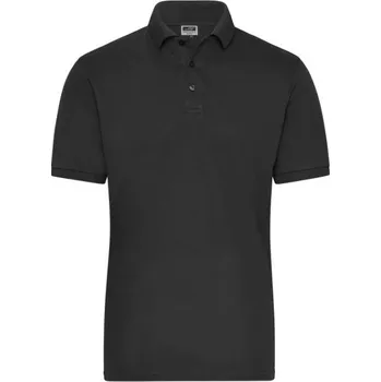 DAIBER JN 1806 / Pánská elastická polokošile z bio bavlny - black 4XL
